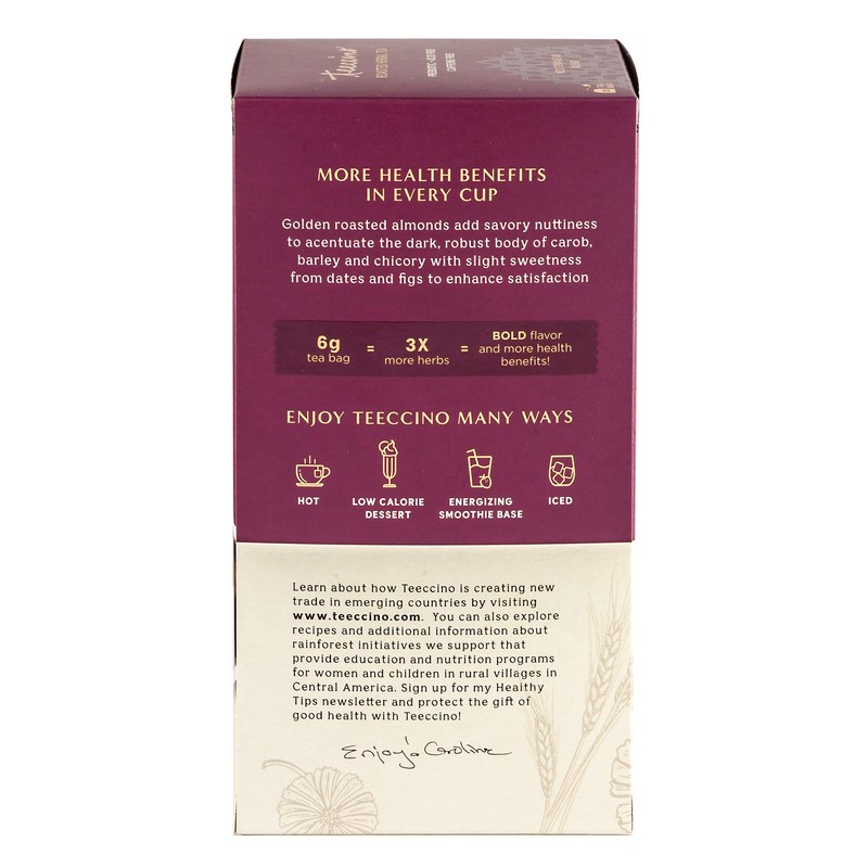 Teeccino Mocha Herbal Tea - Rich & Roasted Herbal Tea