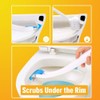 Disposable Toilet Bowl Brush Holder System with Flushable Refill Pads