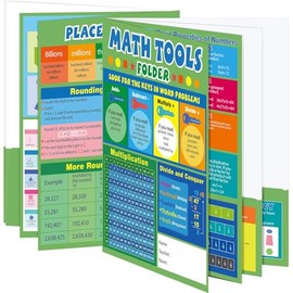 Colarr 12 Pcs Writing Process Pocket Folder 4 Pocket Laminated Students Writing Process Folders School Supplies for Kids Educational and Learning Activities, 9.5 x 12 Inch