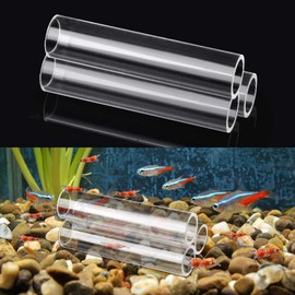 WEAVERBIRD 3-Tube Fish Shrimp Feeder Breeding Tube, Aquarium Fish Tank Pipe Shelter Acrylic Transparent Tube Fish Tank Shelter Decorations