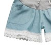Maternity Denim Shorts Thin Soft Breathable Drawstring Fashionable Pregnancy Support