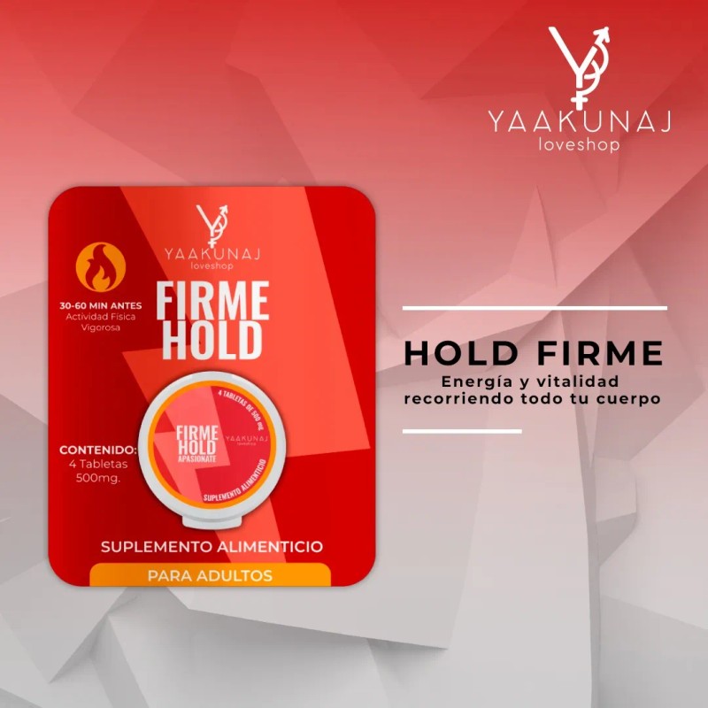 Energía Masculina Yaakunaj Firme Hold Tabletas 500mg Natural