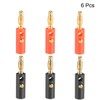 sourcing map 6 Pieces 4 mm Banana Plug Speaker Cable