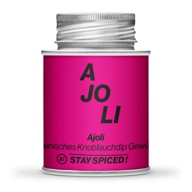 STAY SPICED Spanish Ajoli Garlic Dip I Finger Food Spice in Premium Quality I in 170 ml Screw Can