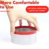 4 Pcs Round Cookie Cutters - Circle Biscuit Cutter Set,