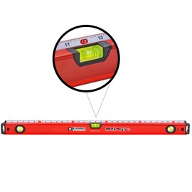 Kapro - 770 Exodus Professional Box Level - 32" - With 45° Vial & Ruler - For Leveling, Measuring, Marking, and Cutting - Features 3 Vials, Precise Straightedge, and Wall-Grip