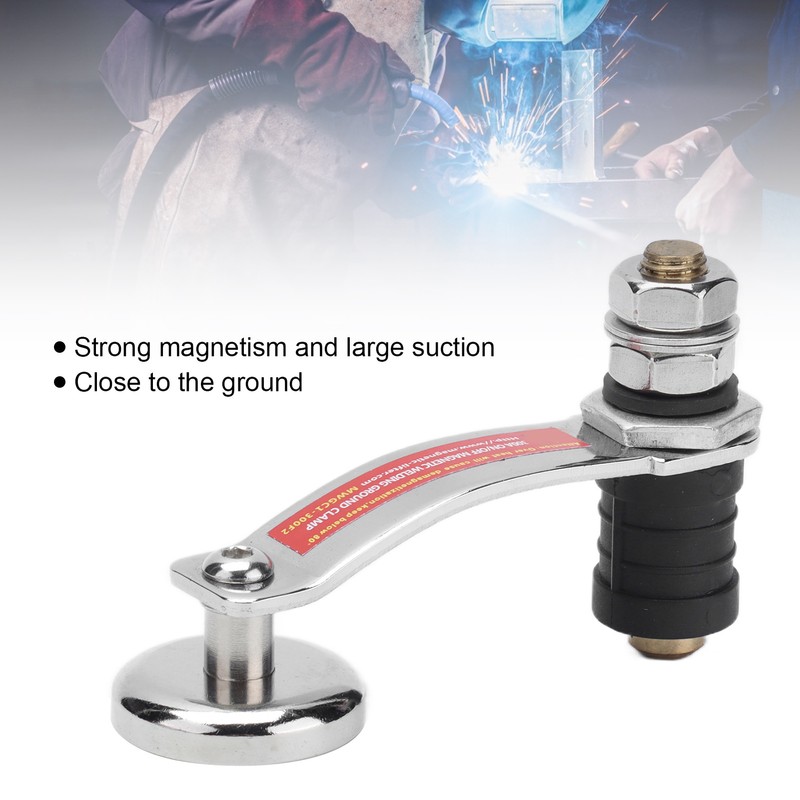 Magnetic Welding Ground Clamp Holder Grounding Magnet Connector Strong Magnetism