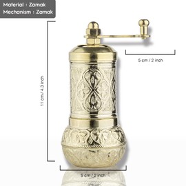 Glios Pepper Hand Mill-Grinder 11 cm-4.3 inch (Yellow)