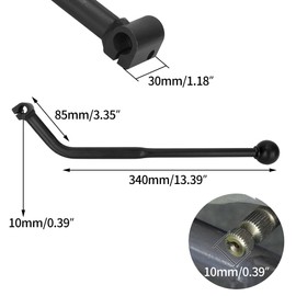 WEIYINGSI 135 Degree Universal ATV Hand Gear Shifter Shift Lever for Taotao Sunl Coolster 50cc 70cc 90cc 110cc 125cc Motorcycle Chinese Quad ATV 4 Wheeler Pit Bike Mini Bike - Black