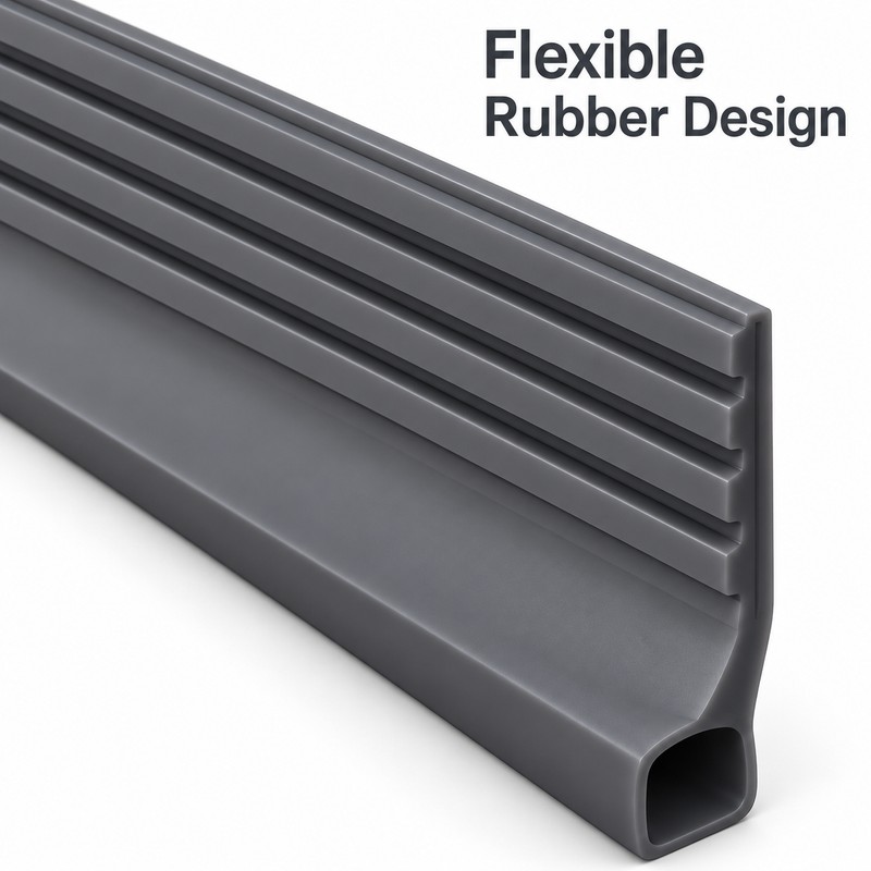 Door Bottom Draft Stopper – 39.37-Inch Self-Adhesive Rubber Seal Strip