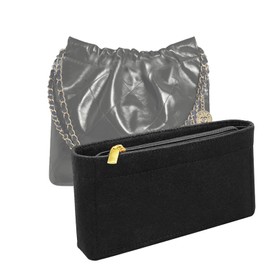 Lckaey Purse Organizer Insert for 22 bag mini rectangle 23S bag insert organizer 2001black-23Smini