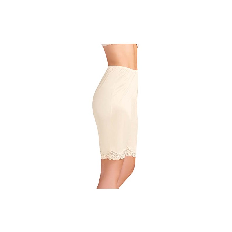 Ilusión Fondo Modelo 2637, Enagua Corta Mujer, Beige, XL