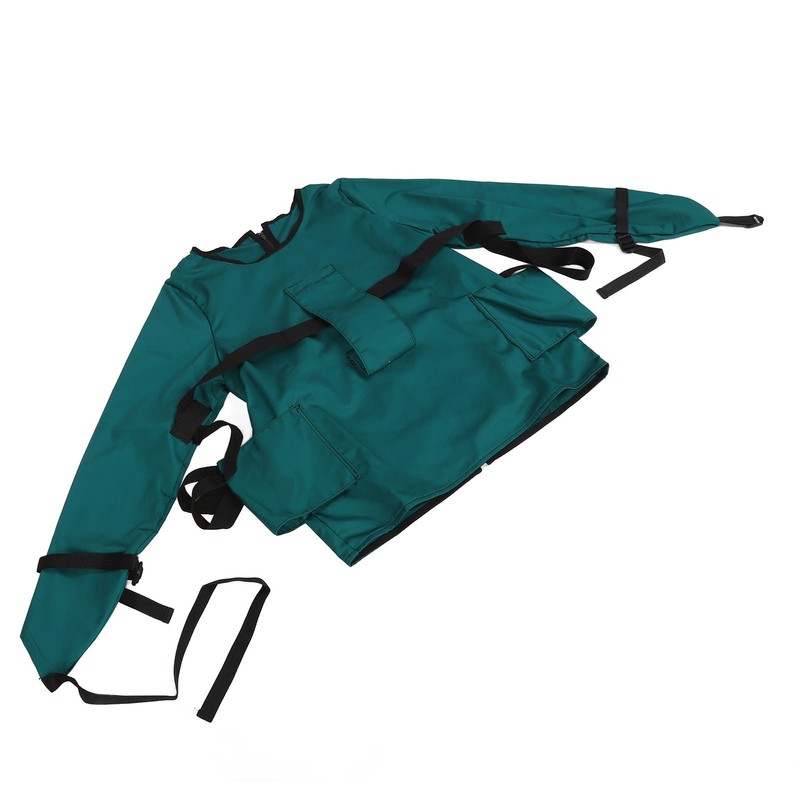 Patient Restraint Suit Prevent Tilting Front Back Secured Cotton Bed