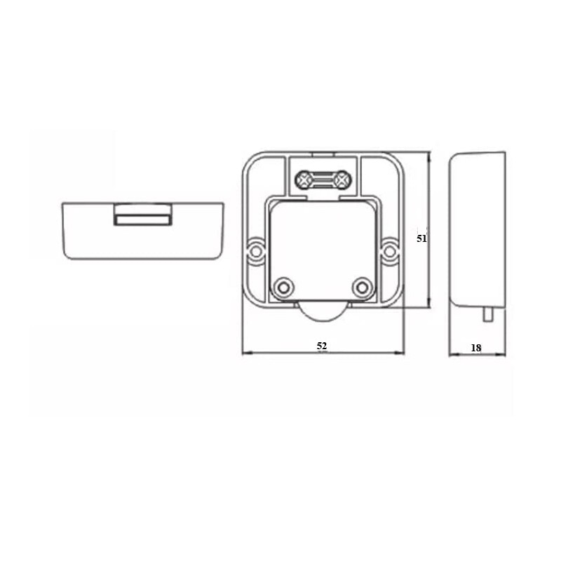 Door Contact Switch Cabinet Switch Contact Switch 2A 250V Chest