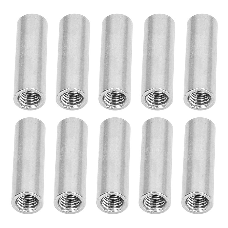 10PCS Female Thread Coupling Nut M8 X 1.25 12 L40mm