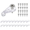 uxcell 26Sets Glass Retainer Clips Kit with Screw, 25mm Plastic