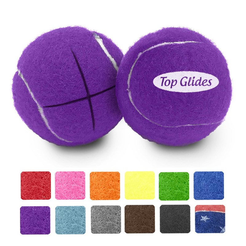 Top Glides Precut Walker Tennis Ball Glides (Purple)