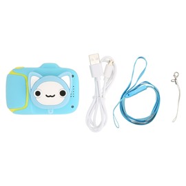 Kids Digital Camera HD 2.0 Inch Eye Protection Screen Toddler Selfie Camera with MP3 Function for 3 to 9 Years Old Blue