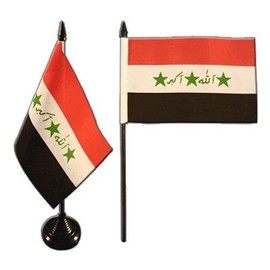 Flaggenfritze® Table Flag Iraq Old 1991-2004 10 x 15 cm