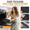 2PCS 32x50CM Heavy-Duty Premium Oven Liner, Oven Liners for Bottom
