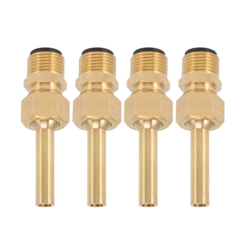 4 PCS Water Fountain Nozzles Pure Copper Large Hexagonal Direct