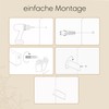luXva® Bamboo Wall Hooks, Pack of 5, Natural Wooden Coat