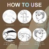 Eyebrow Stamp, Waterproof, Reusable Makeup Brow Stamp, Brow Powder Stencils,