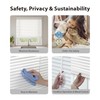 DEZ FURNISHINGS Cordless 1" Signature Mini Blind with Flexible Slats,