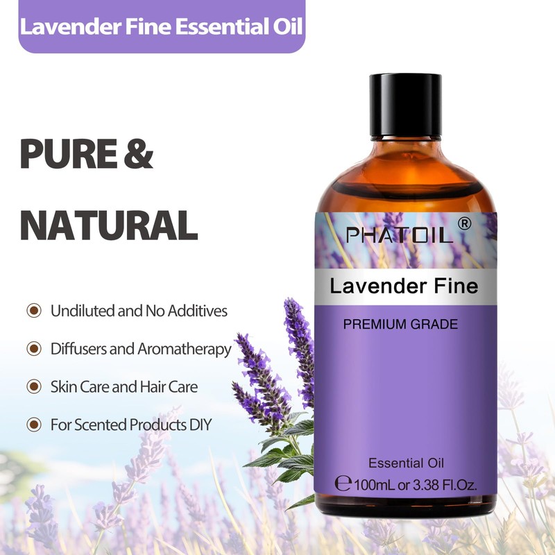 PHATOIL Genuine Lavender Oil Aroma Oil Lavender Essential Oil Natural