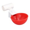 12 Sets Chicken Watering Cup with Tee Connector Automatic Feeding