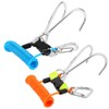 Scuba Diving Double Hooks Straps Snap Hooks with Spiral Coil