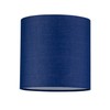 firstchoicelighting Set of 2 Navy Blue Cotton Fabric Table Lamp
