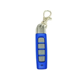 Universal Copy Remote Key Smart Home Remote Control Key Fob, 4 Buttons Cloning Wireless Remote Control Key Fob 433mhz for Car Garage Door Gate Skylight（Lock Blue-Grey）