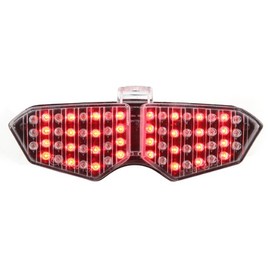 Integrated Sequential LED Tail Lights Clear Lens for 2003-2005 Yamaha YZF R6 / 2006-2009 R6S