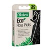 Piksters Eco Floss Picks Charcoal X 30