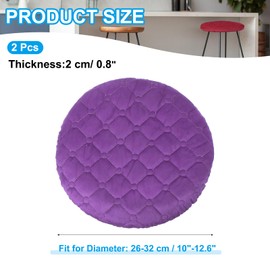 PATIKIL Stool Covers Round, 2 Pack Elastic Bar Stool Covers Washable Stool Cushion Slipcover Stretchy Bar Chair Seat Cover for 10-13 Inch Chair, Purple