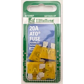 Littelfuse 0ATO020.VP ATO 32 Volt 20 Amp Carded Fuse, (Pack of 5)