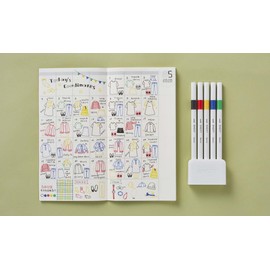 Osama Uni Emott Fineliners Set of 5 Vivid Colours