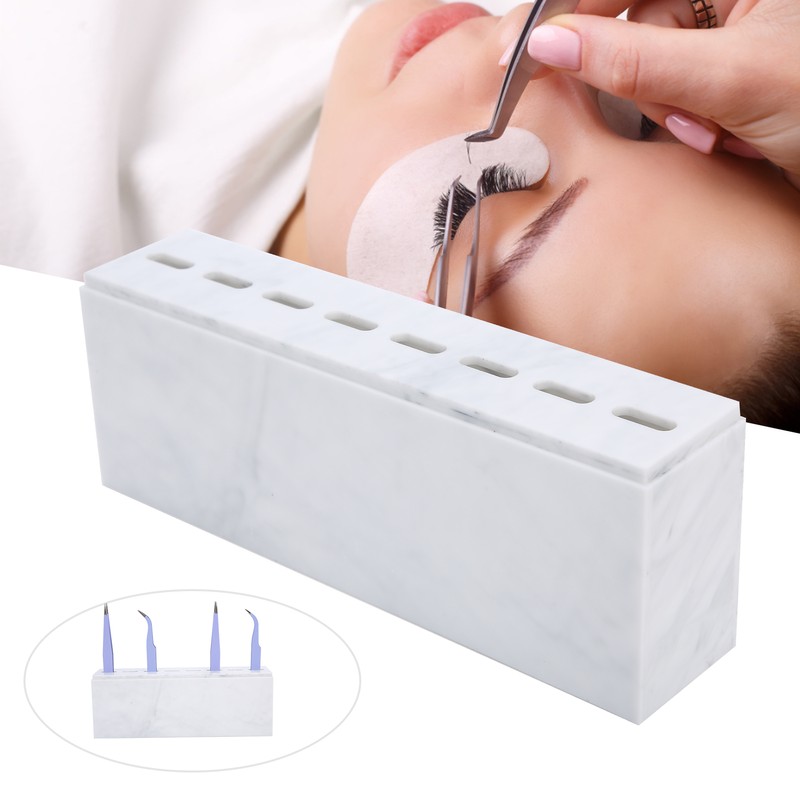 8 Holes Tweezers Holder Tweezer Display Stand Storage Rack with