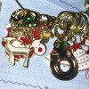 Handmade Mystery (set Of 5) Christmas Stitch Markers. Crochet Or