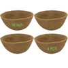 Frillybutts Coco Liners for Planters 16 Inch 4PCS Round Shape