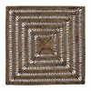 Split P Rattan Square Brown Rustic Charger Set of 4