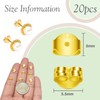 TOAOB 20 pcs Earring Backs Butterfly 925 Silver Gold Tone