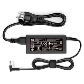 Haxyla 45W Charger Fit for HP Notebook 15 HP Stream 11 13 14 TPN-LA15 TPN-CA14 r-41013153 HP is 13252 L25296-001 L25296-002 L25296-003/004 741727-001 213349-109 19.5V 2.31A Blue tip Laptop Power Adapter