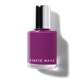 Static Nails Liquid Glass Lacquer, Longer Lasting 8+ Free Treatment Nail Polish (Purples) (Where's The Tea) - Quick Dry Finger Nail Polish - DIY Nail Art Salon - Gift for Women