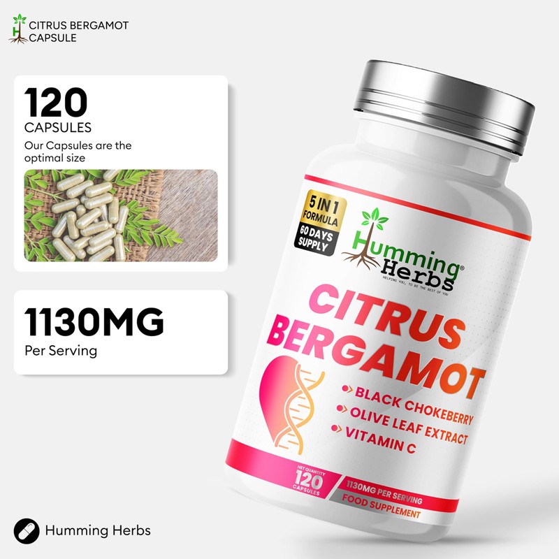 Humming Herbs Citrus Bergamot Complex 1121mg – 60 Day Supply