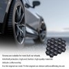 20 Pcs 17mm Wheel Nut Covers, Black Wheel Nut Caps