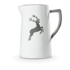 GMUNDNER KERAMIK Water Jug Capacity: 0.7 Litres Grey Deer Crockery