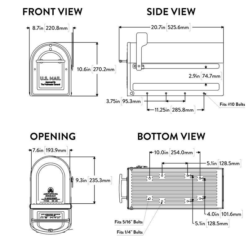 Architectural Mailboxes 7900-7R-SR Boulder Mailbox, Red