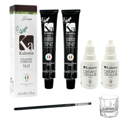 Professional Kalentin Eyebrow Color 2-Pack Plus 2-Developers (Brown)